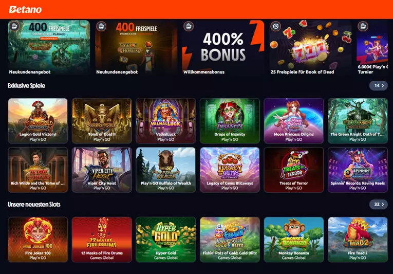 Betano 400% Bonus
