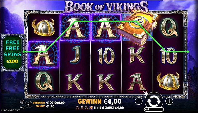 Book of Vinkings Gewinn