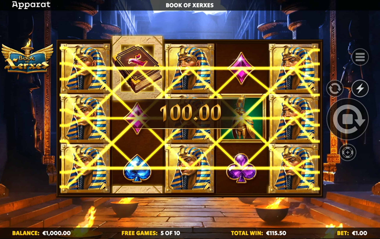 Book of Xerxes Gewinn test