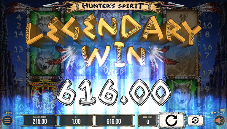 Hunters spirit gewinn