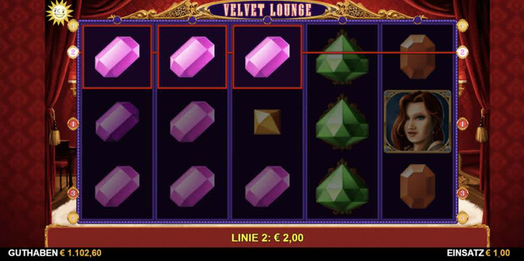 Velvet Lounge gewinn