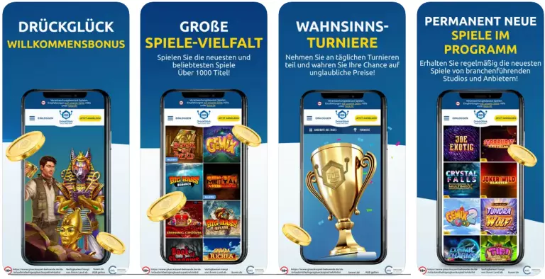 DrückGlück Casino App Deutschland: Funktionen, Login und Promo Code — Review