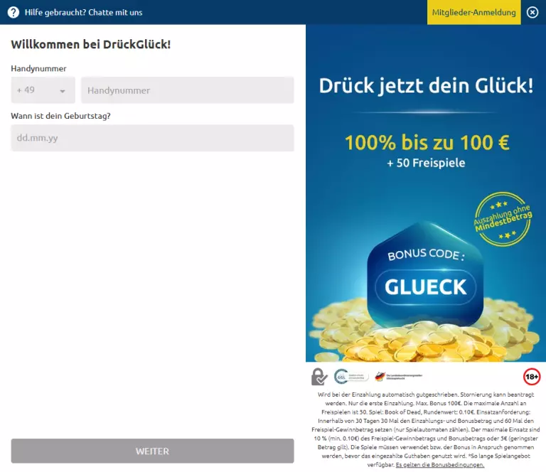 Drückglück Bonus Code 2025 für Bestandskunden: Aktueller Test