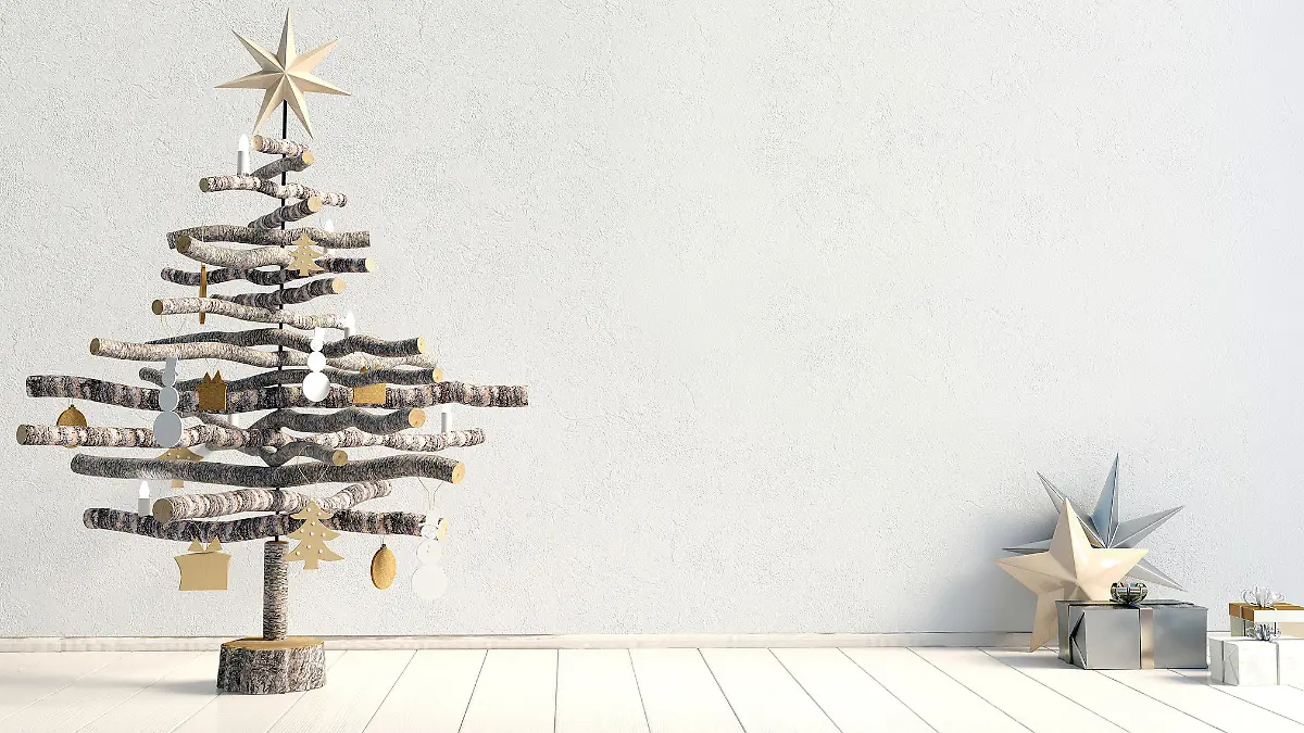 Minimalistischer Weihnachtsbaum