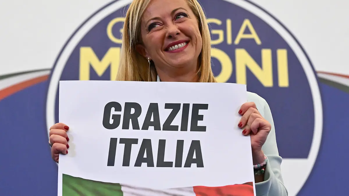 September 26, 2022, ROME, ITALIA: Giorgia Meloni at the headquarters of the Brothers of Italy Fratelli d Italia in Rome, Italy, 25 September 2022. ANSA/ETTORE FERRARI ROME ITALIA - ZUMAa110 20220926_zaf_a110_008 Copyright: xEttorexFerrarix