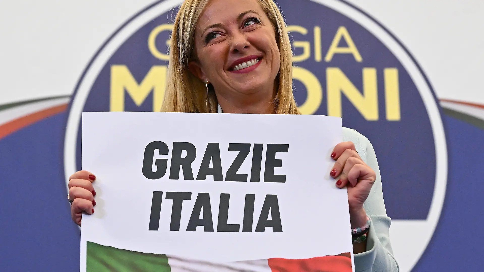 September 26, 2022, ROME, ITALIA: Giorgia Meloni at the headquarters of the Brothers of Italy Fratelli d Italia in Rome, Italy, 25 September 2022. ANSA/ETTORE FERRARI ROME ITALIA - ZUMAa110 20220926_zaf_a110_008 Copyright: xEttorexFerrarix
