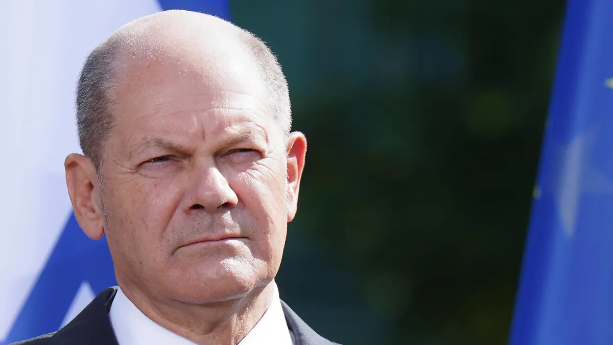 RECORD DATE NOT STATED Bundeskanzler Olaf Scholz 12.9.2022 Bundeskanzler Olaf Scholz empfängt den israelischen Ministerpräsidenten Jair Lapid im Kanzleramt in Berlin Berlin Berlin GER *** German Chancellor Olaf Scholz 12 9 2022 German Chancellor Olaf Scholz receives Israeli Prime Minister Jair Lapid at the Chancellery in Berlin Berlin GER