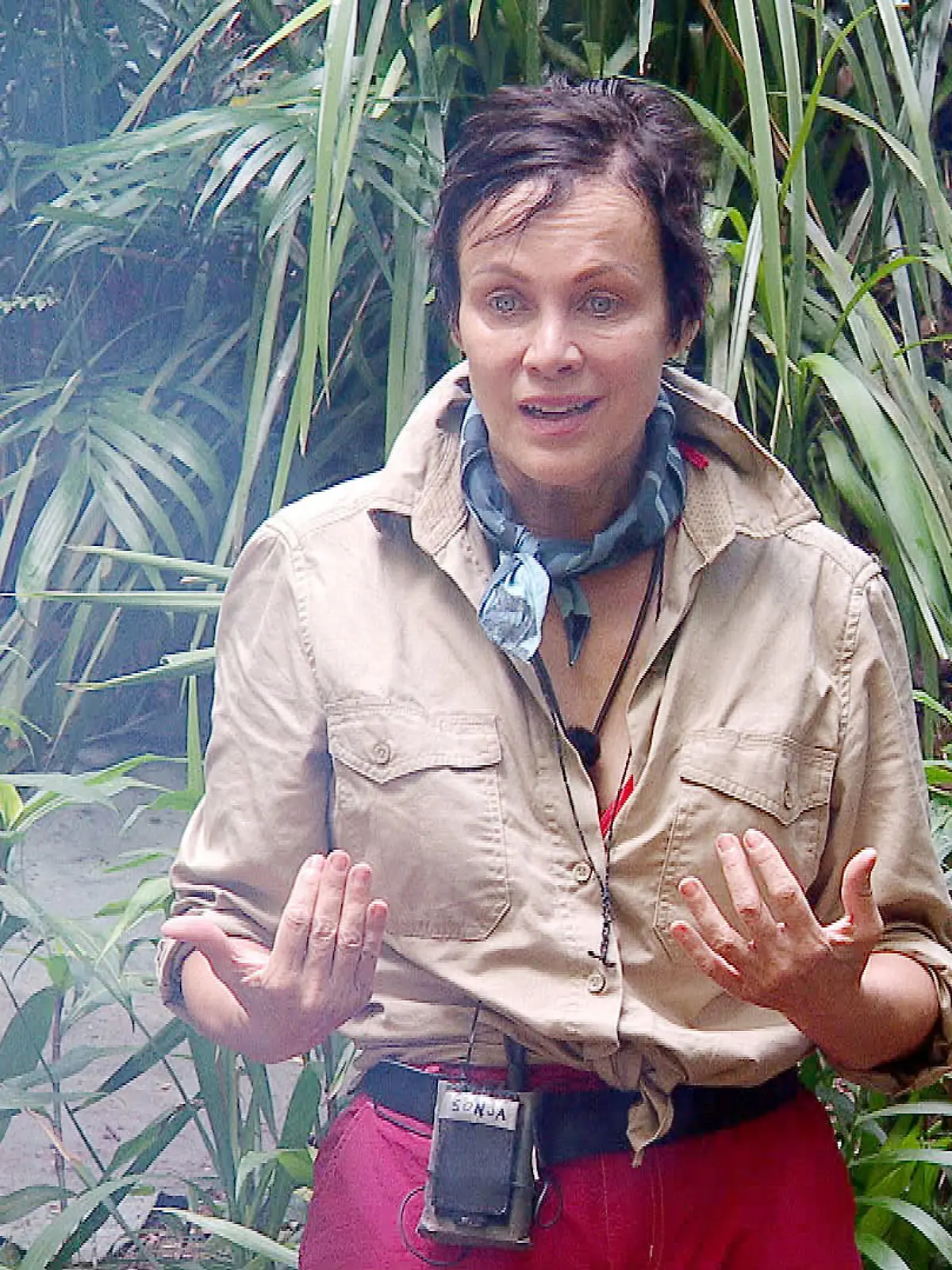 Sonja Kirchberger hält im Dschungelcamp 2020 eine flammende Rede.
