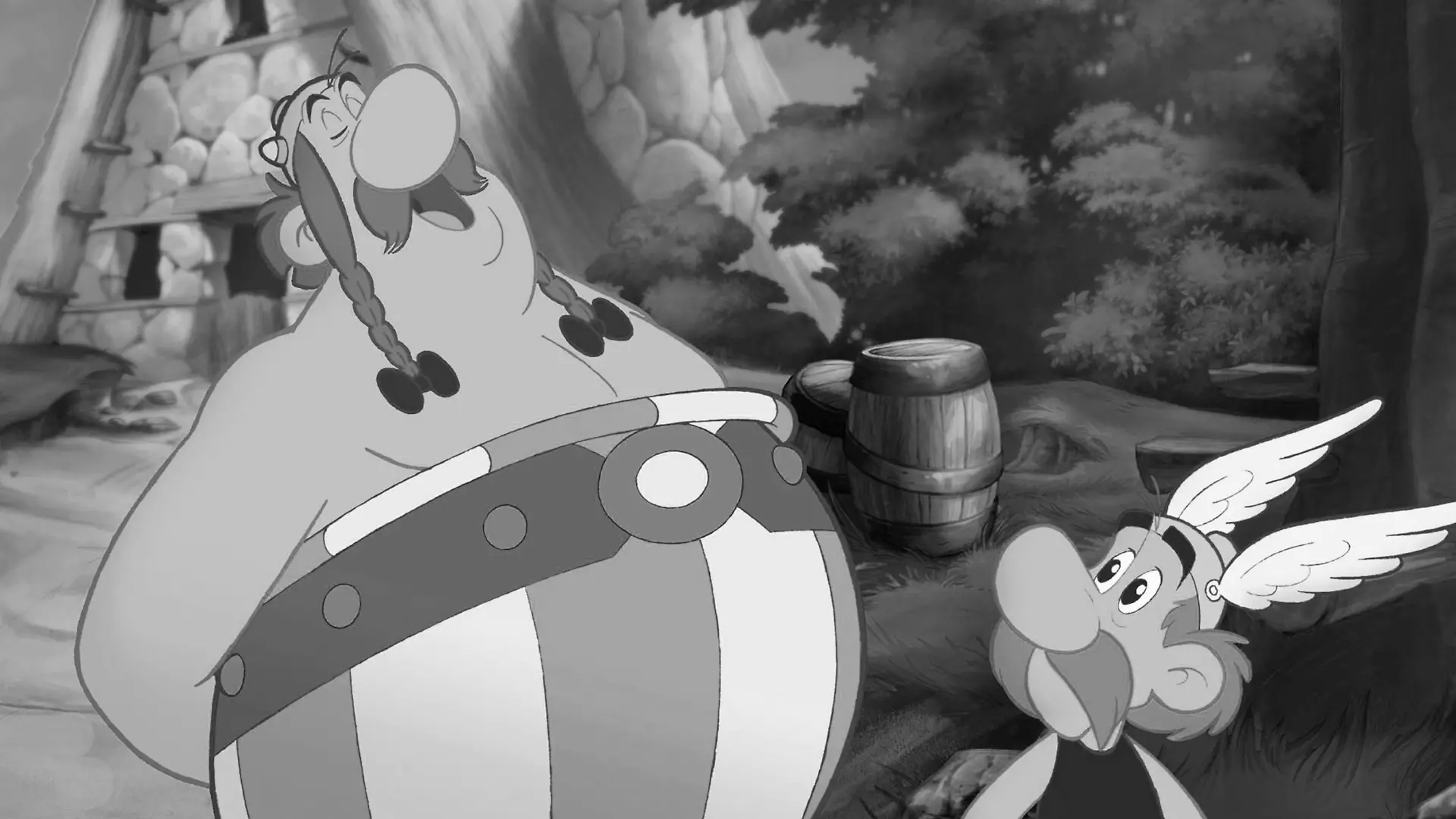Asterix und Obelix glauben zunächst an eine leichte Aufgabe, Grautvornix zum Krieger auszubilden. Doch als Majestix" Neffe eintrifft, ahnen sie schnell, dass der Fall kniffliger wird als gedacht, Grautvornix ist nämlich ein echter Angsthase...