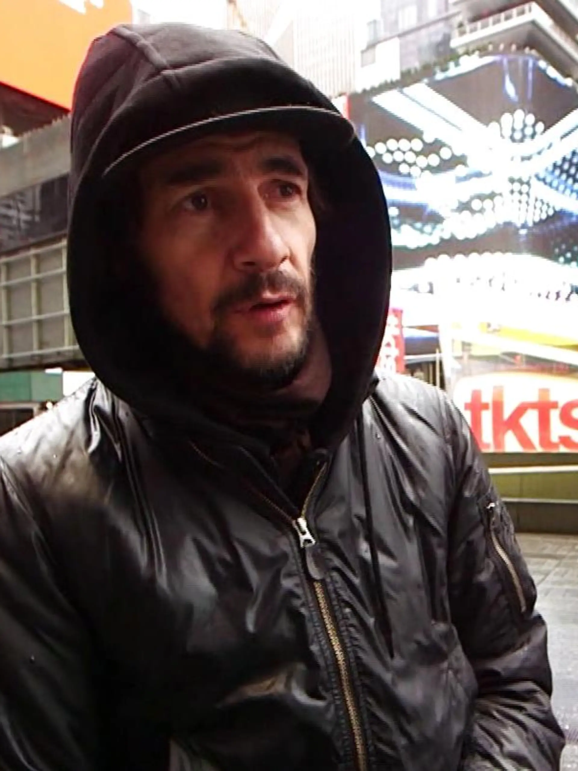 Thomas Hayo am Times Square in New York