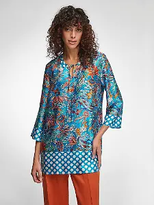 Tunika mit floralem Muster