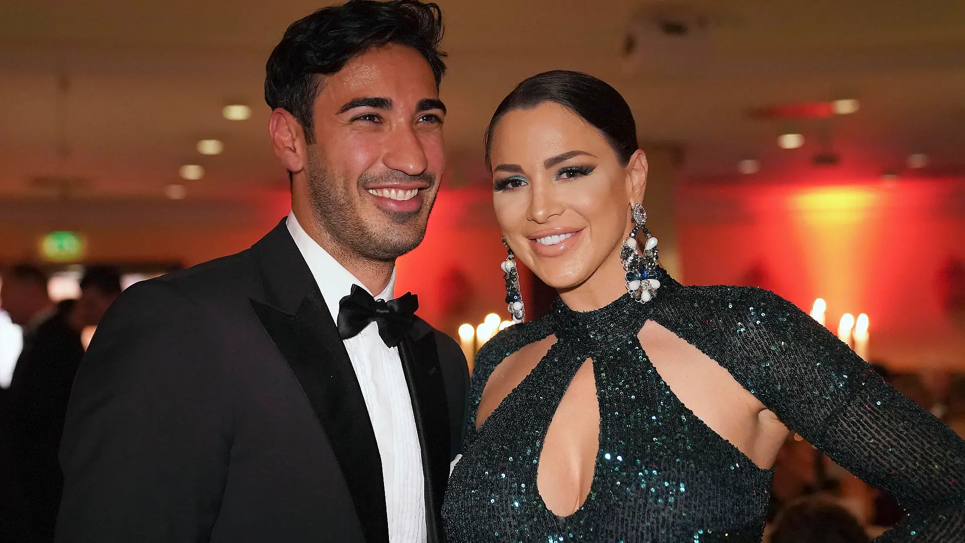 Umut Kekilli mit Freundin Ina-Maria Schnitzer / Jordan Carver beim 31. KölnBall 2019 im Maritim Hotel. Köln, 28.08.2019 *** Umut Kekilli with friend Ina Maria Schnitzer Jordan Carver at the 31 KölnBall 2019 in the Maritim Hotel Cologne, 28 08 2019 Foto:xJ.xKrickx/xFuturexImage