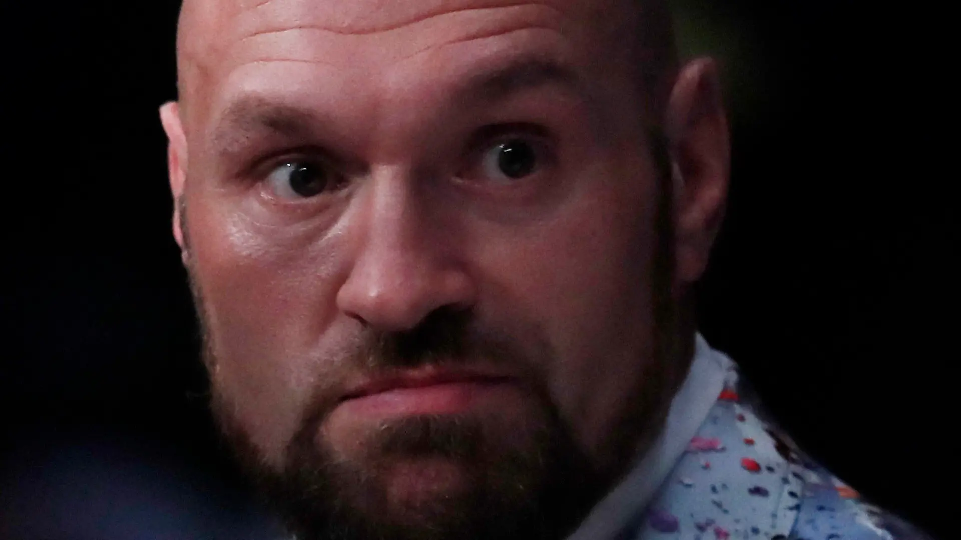 Boxing - Raven Chapman v Jorgelina Guanini - AO Arena, Manchester, Britain- September 24, 2022 Tyson Fury looks on during the bout between Raven Chapman and Jorgelina Guanini Action Images via Reuters/Andrew Couldridge