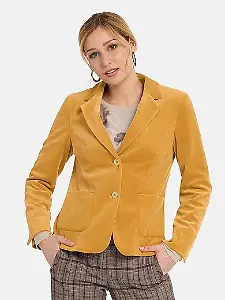 Samt-Jersey-Blazer von Basler
