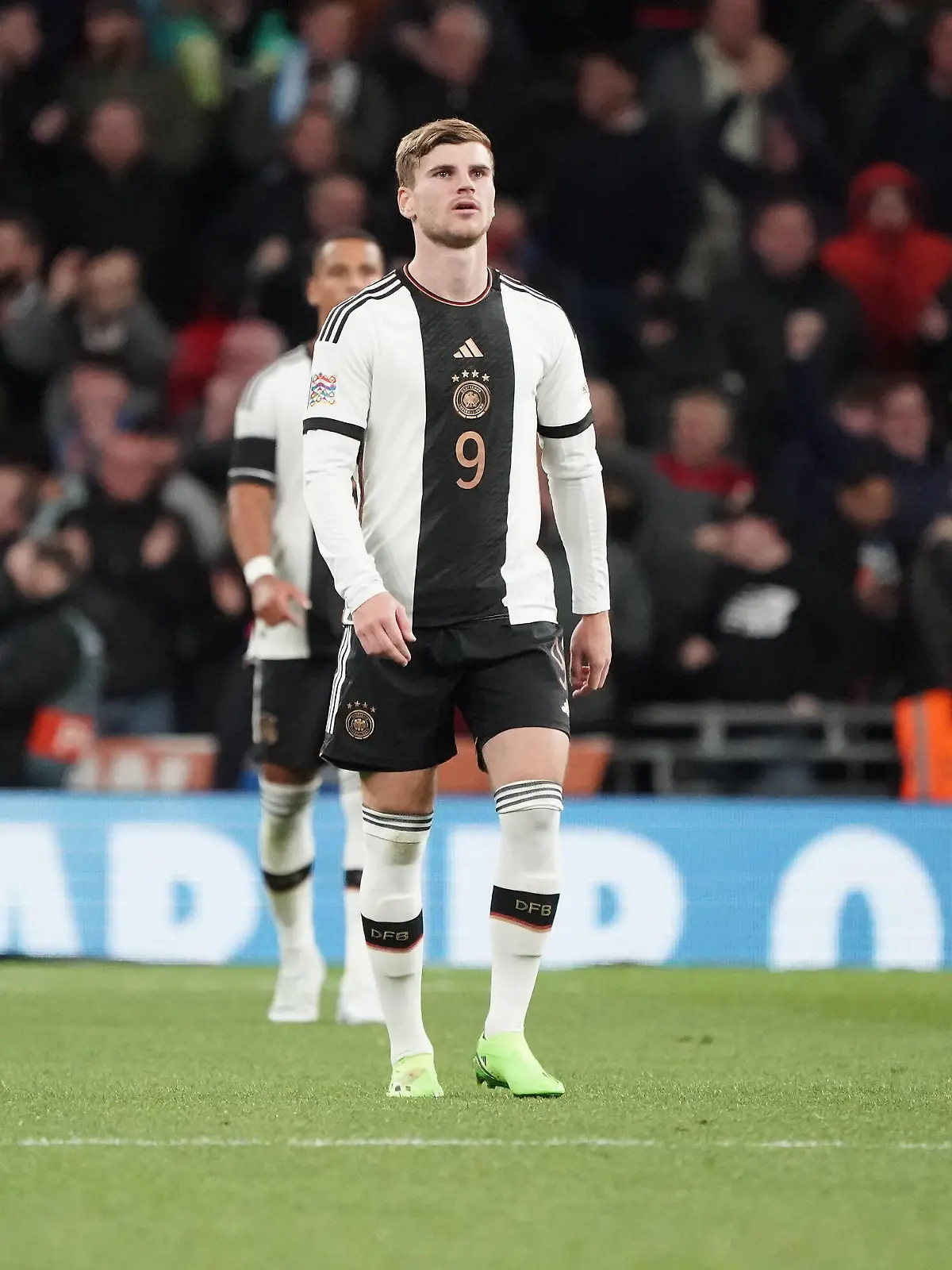 Frust bei Timo Werner Deutschland Germany - London 26.09.2022: England vs. Deutschland, UEFA Nations League, 6. Spieltag, Wembley Stadium *** Frustration at Timo Werner Germany London 26 09 2022 England vs Germany, UEFA Nations League, Matchday 6, Wembley Stadium 