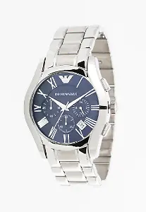 Chronograph Silber / Dunkelblau