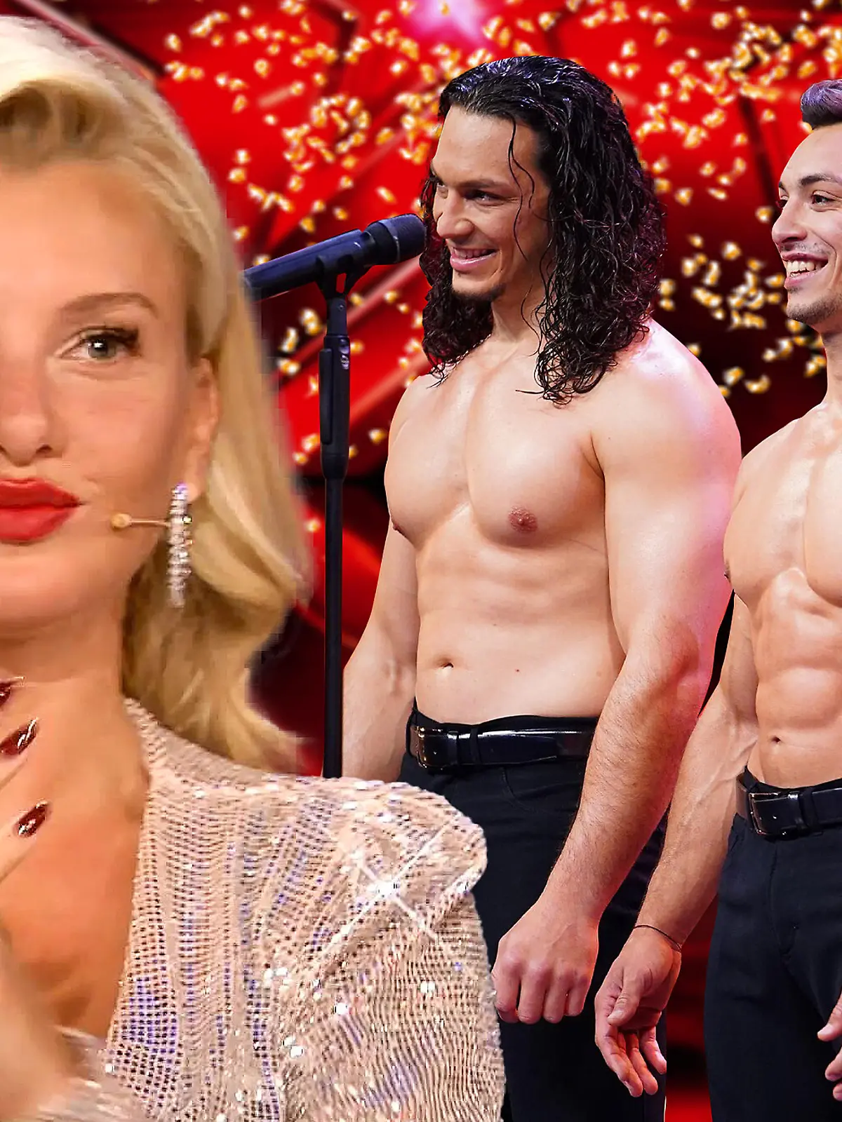 Die "Messoudi Brothers" bekommen bei "Das Supertalent" 2020 den Goldenen Buzzer von Jurorin Evelyn Burdecki.