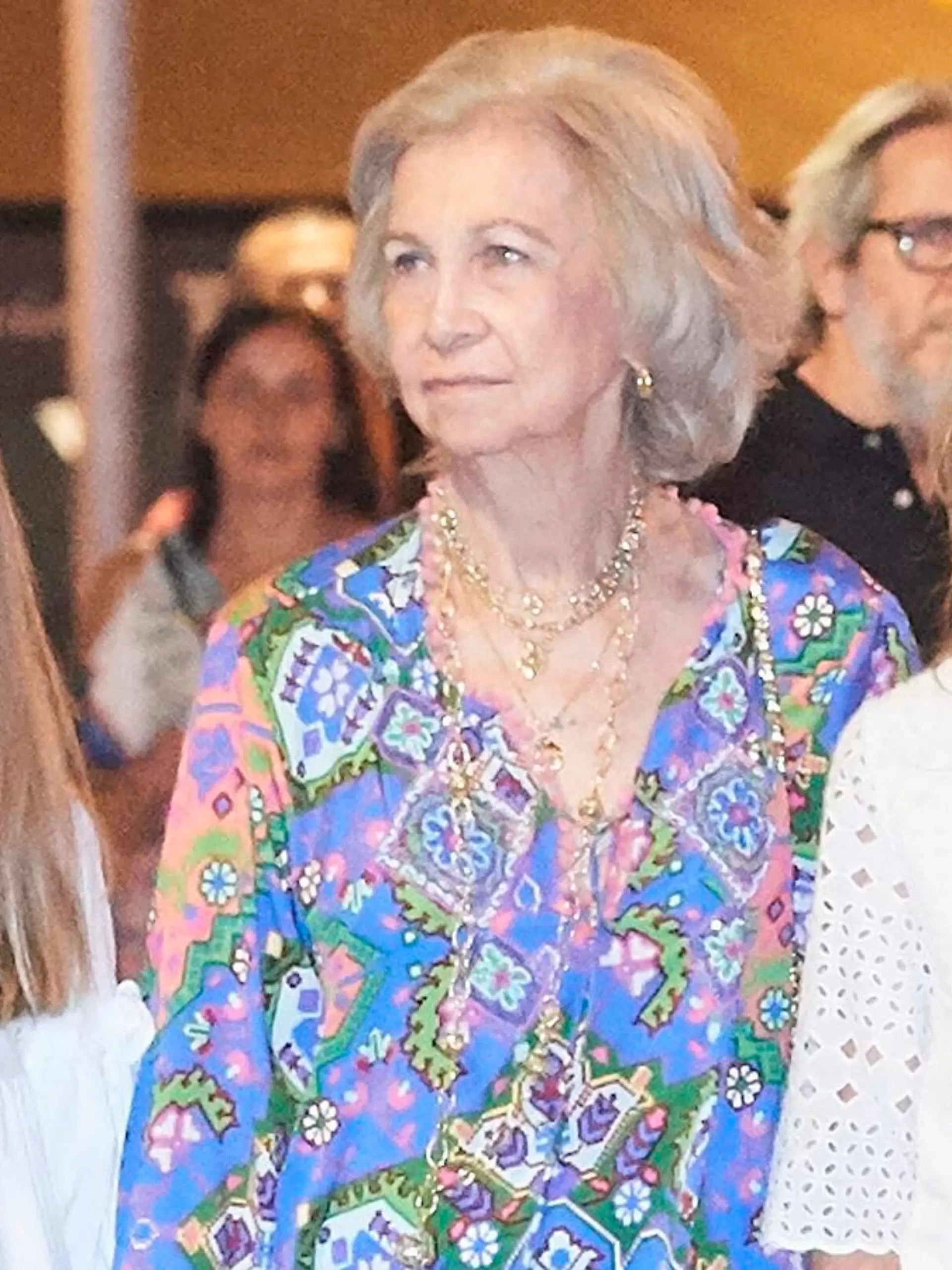 Queen Letizia of Spain, Crown Princess Leonor, The former Queen Sofia, Princess Sofia attends El lago de los cisnes (Swan Lake) at Auditorium on August 3, 2019 in Palma, Spain