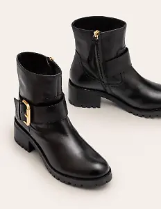 Bristol Biker-Stiefel - Schwarz