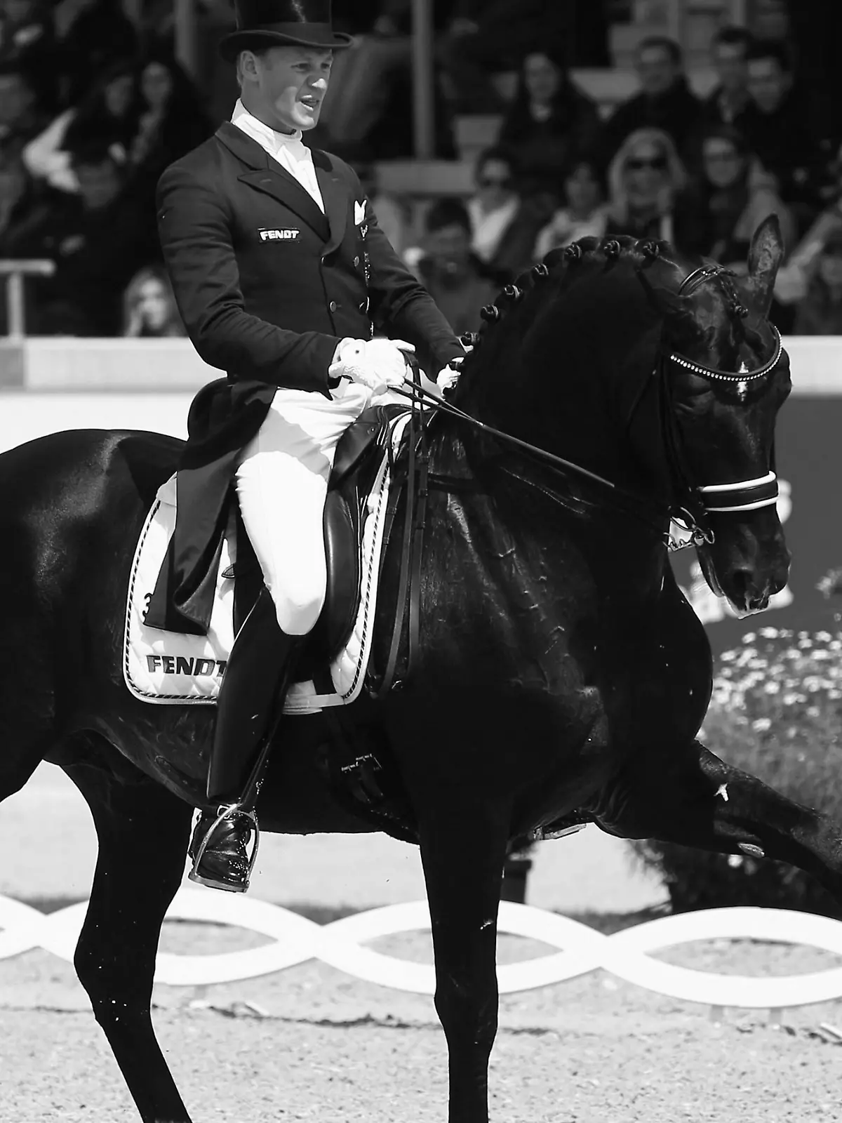 AACHEN, GERMANY - JULY 17:  Matthias Alexander Rath of Germany competes on his horse Totilas during the 'Deutsche Bank Preis' dressage competition at the CHIO on July 17, 2011 in Aachen, Germany.  (Photo by Alex Grimm/Bongarts/Getty Images)