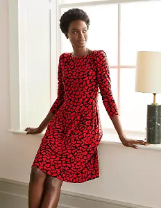 Gemustertes Jerseykleid