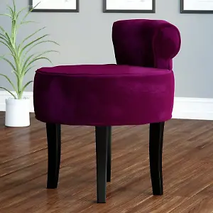 Schminkhocker in dunklem Magenta