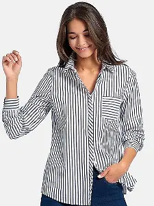 Streifen-Bluse
