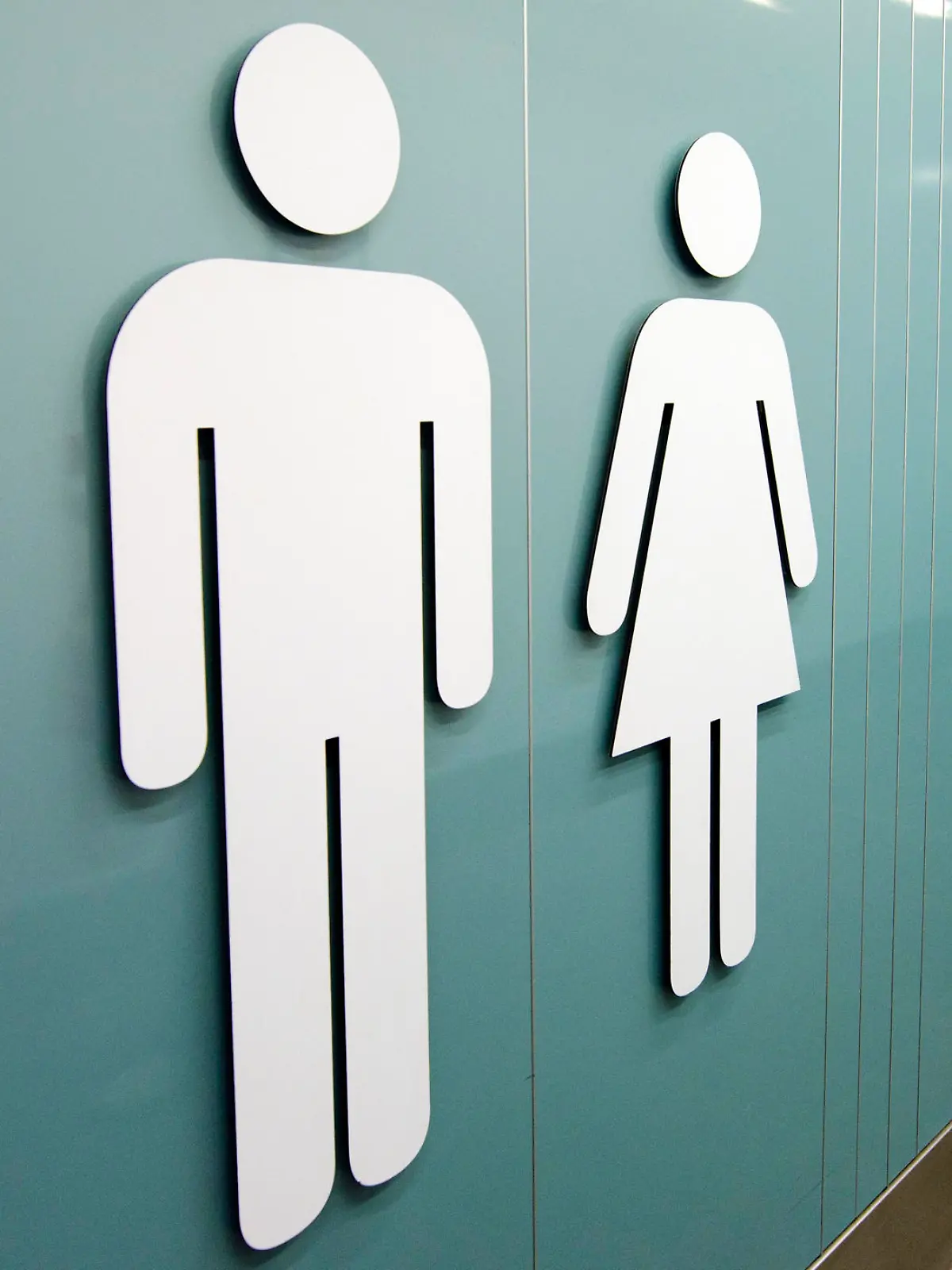 Men and women toilet signs.