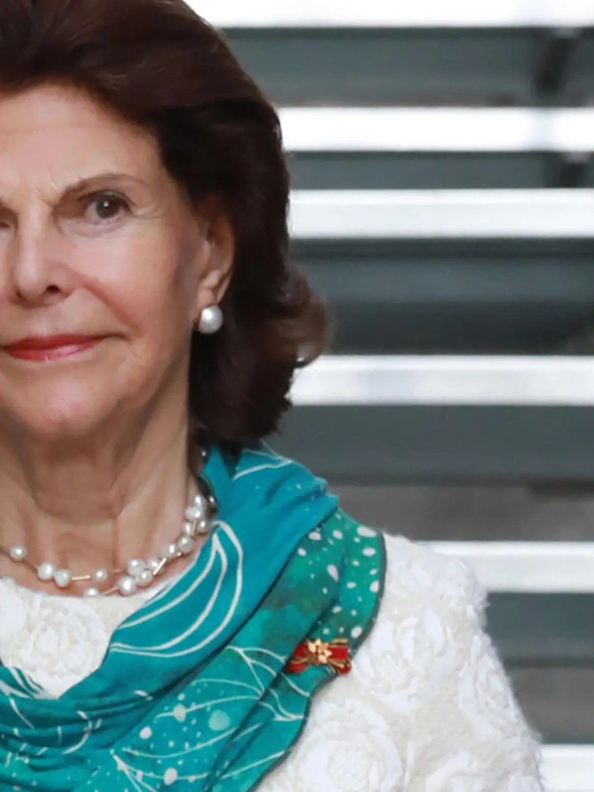 ARCHIV - Königin Silvia von Schweden steht am 07.10.2016 in Berlin im Felleshus in den Nordischen Botschaften. (zu dpa «Königin Silvia nach Schwindelanfall am Geburtstag im Krankenhaus» vom 24.12.2016) Foto: Jörg Carstensen/dpa +++(c) dpa - Bildfunk+++