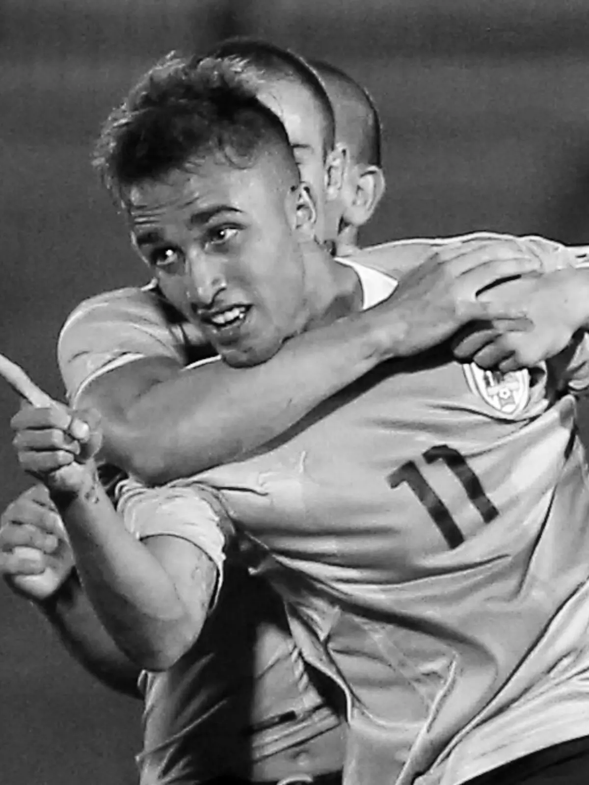 Uruguay s Franco Acosta (Front) celebrates during the match of the South American U20 tournament against Chile in Maldonado, Uruguay, on Jan. 21, 2015 ) (rtg) (SP)URUGUAY-MALDONADO-SOCCER-URUGUAY VS CHILE XuxZijian PUBLICATIONxNOTxINxCHN

Uruguay s Franco Acosta Front Celebrates during The Match of The South American U20 Tournament Against Chile in Maldonado Uruguay ON Jan 21 2015 RTG SP Uruguay Maldonado Soccer Uruguay vs Chile  PUBLICATIONxNOTxINxCHN