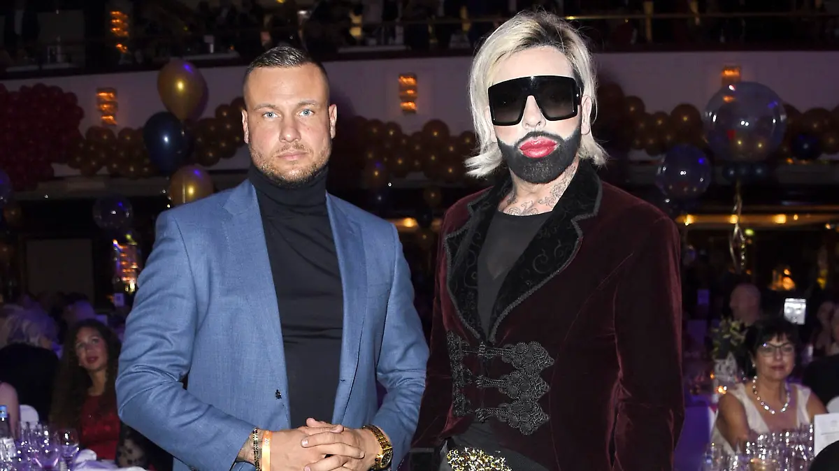 Eric Sindermann und Harald Glööckler beim 120. Presseball Berlin im Maritim Hotel. Berlin, 11.01.2020