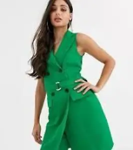 Grüner ärmelloser Blazer