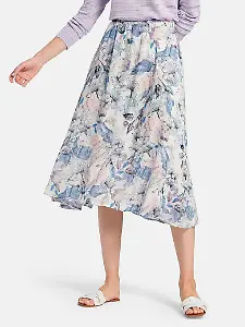 Midirock mit Blumenmuster