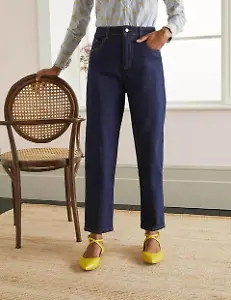 Barrel Jeans in Indigoblau