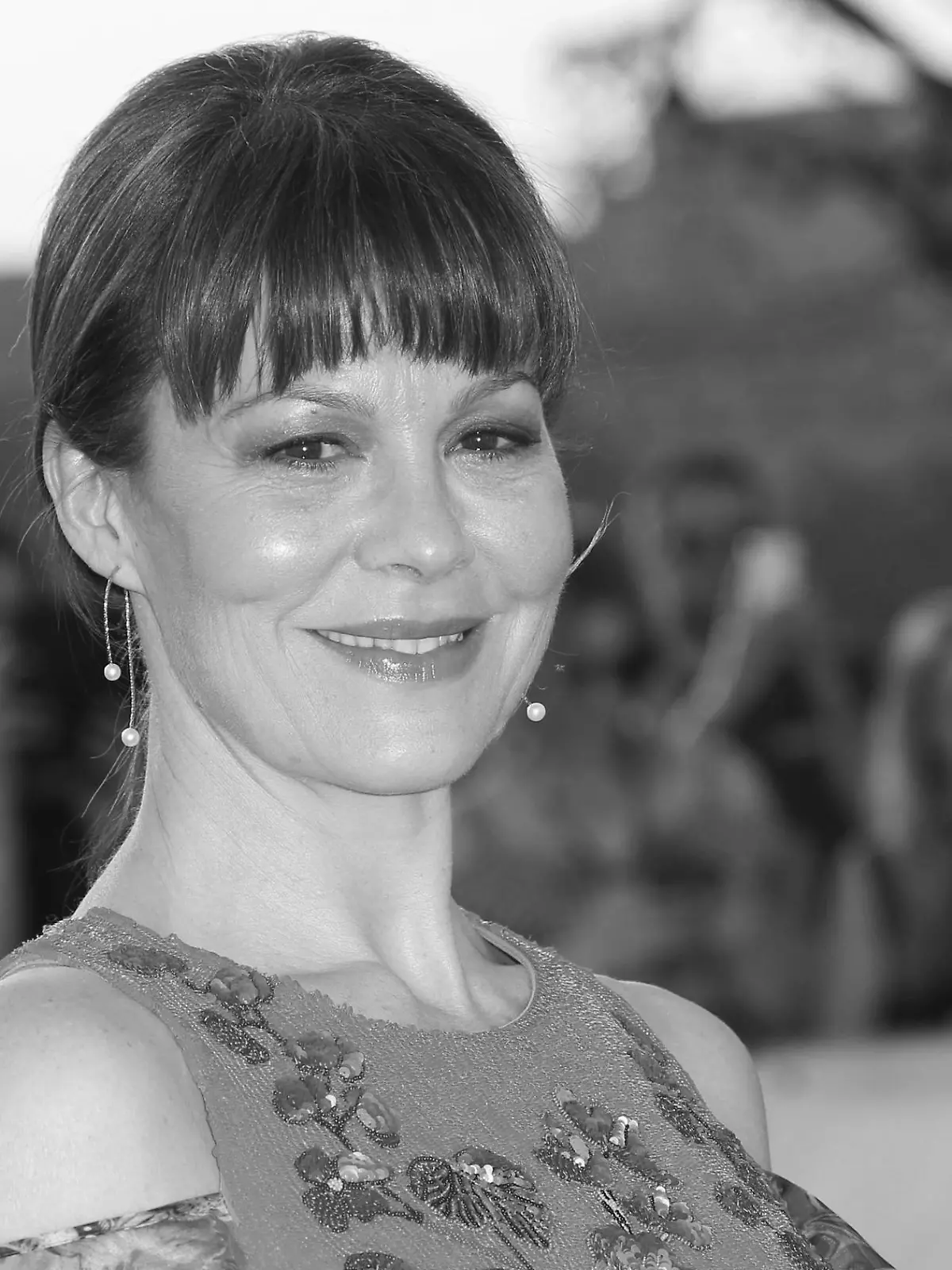 FILE - Actress Helen McCrory arrives at the British Academy Television Awards in London on May 8, 2016. McCrory, who starred in the television show “Peaky Blinders” and the “Harry Potter” movies, has died. She was 52 and had been suffering from cancer. Her husband, actor Damian Lewis, said Friday that McCrory died “peacefully at home” after a "heroic battle with cancer.” (Photo by Joel Ryan/Invision/AP, File)