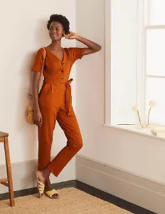 Alberta Jersey-Jumpsuit - Kupferrot