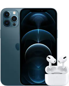iPhone 12 Pro Max mit AirPods Pro und O2 Tarif