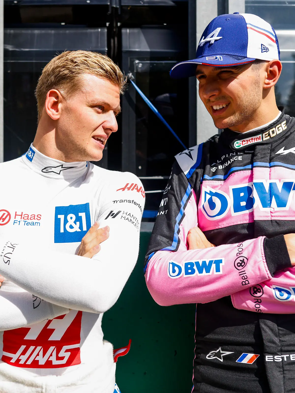 SCHUMACHER Mick (ger), Haas F1 Team VF-22 Ferrari, OCON Esteban (fra), Alpine F1 Team A522, portrait during the Formula 1 Rolex Belgian Grand Prix 2022, 14th round of the 2022 FIA Formula One World Championship from August 26 to 28, 2022 on the Circuit de Spa-Francorchamps, in Francorchamps, Belgium - Photo Julien Delfosse / DPPI