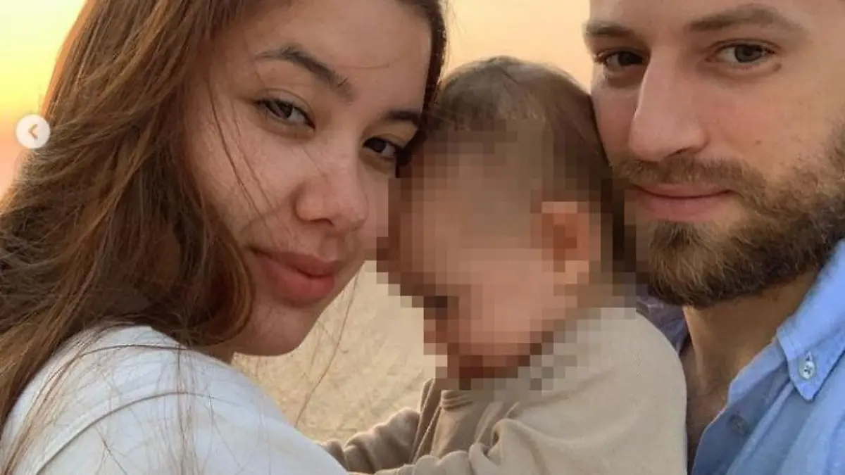 Caroline Crouch und ihre kleine Familie.