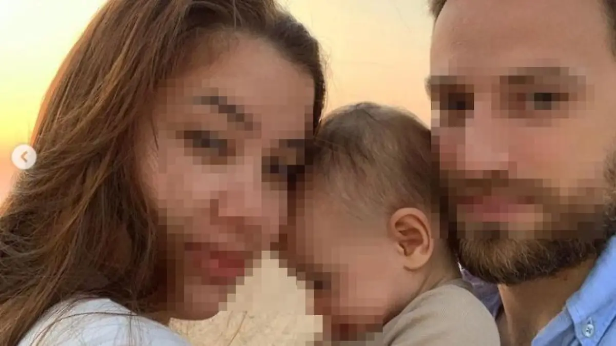 Caroline Crouch und ihre kleine Familie.