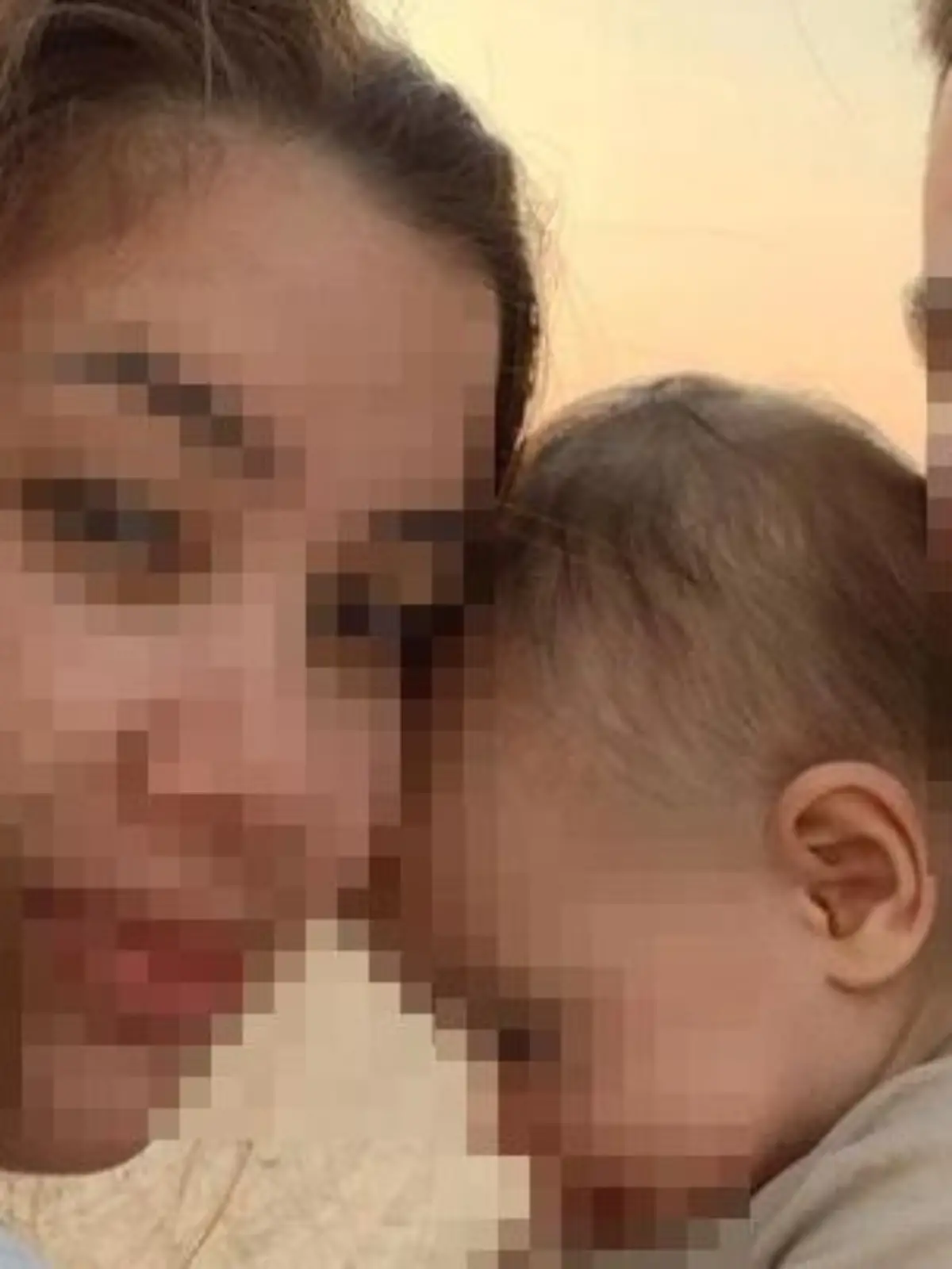 Caroline Crouch und ihre kleine Familie.