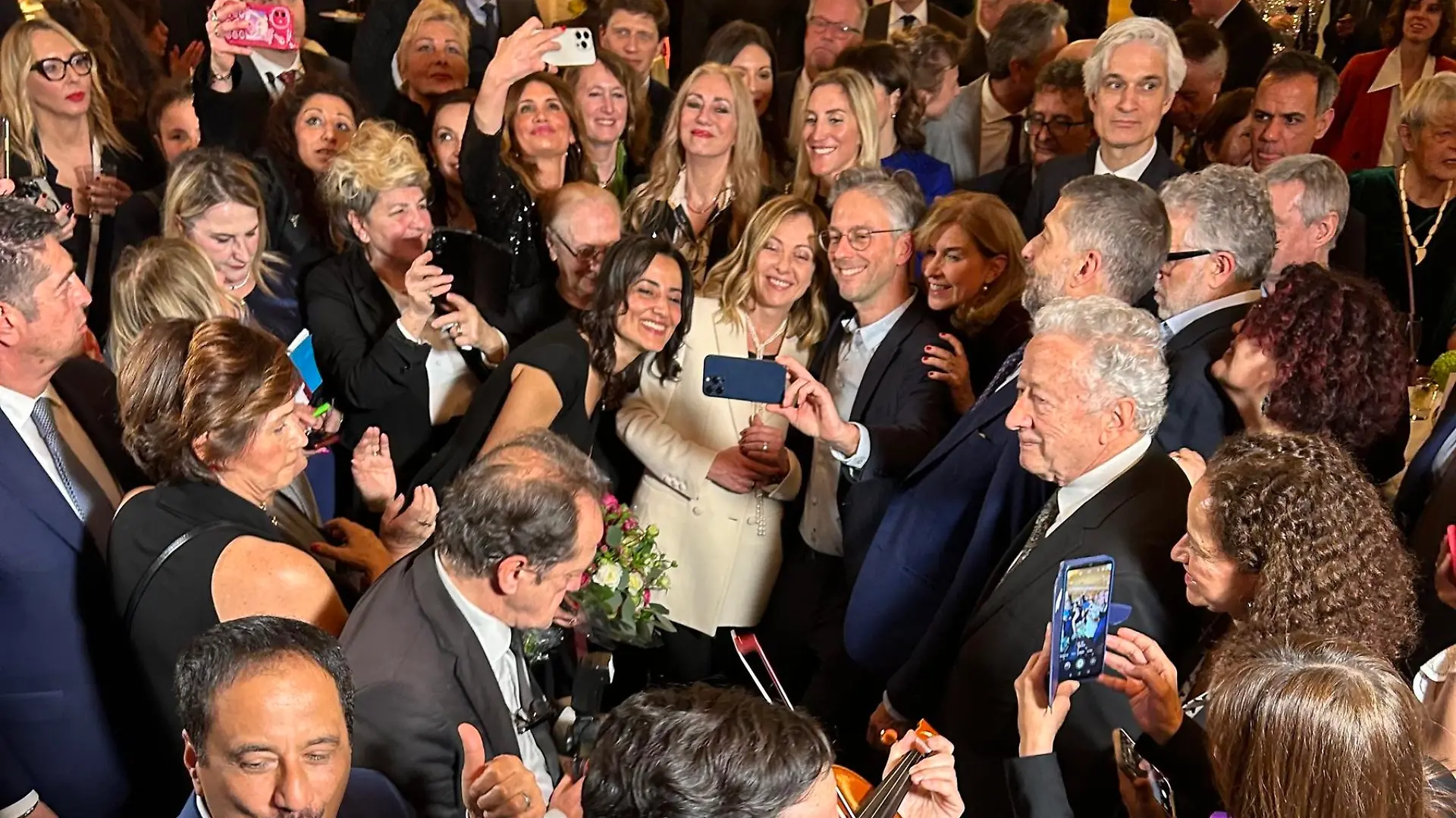 27.02.2024, Italien, Rom: Giorgia Meloni, Ministerpräsidentin von Italien, bei einem Auftritt im Club der Auslandspresse. Foto: Christoph Sator/dpa +++ dpa-Bildfunk +++