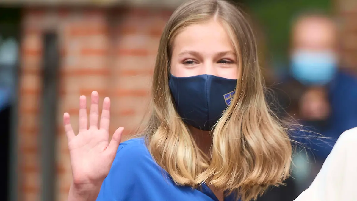 28-05-2021 Madrid Queen Letizia and Princess Lornor and Princess Sofia and King Felipe arriving for the confirmation  Belijdenis of Princess Leonor at the Asuncion de Nuestra Senora church in Madrid. No Spain  PUBLICATIONxINxGERxSUIxAUTxONLY Copyright: xPPEx 
