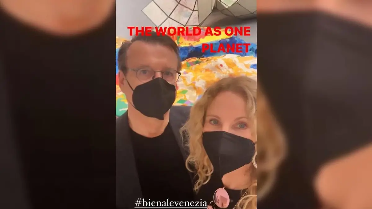 Hans Mahr und Katja Burkard gemeinsam in Venedig.
