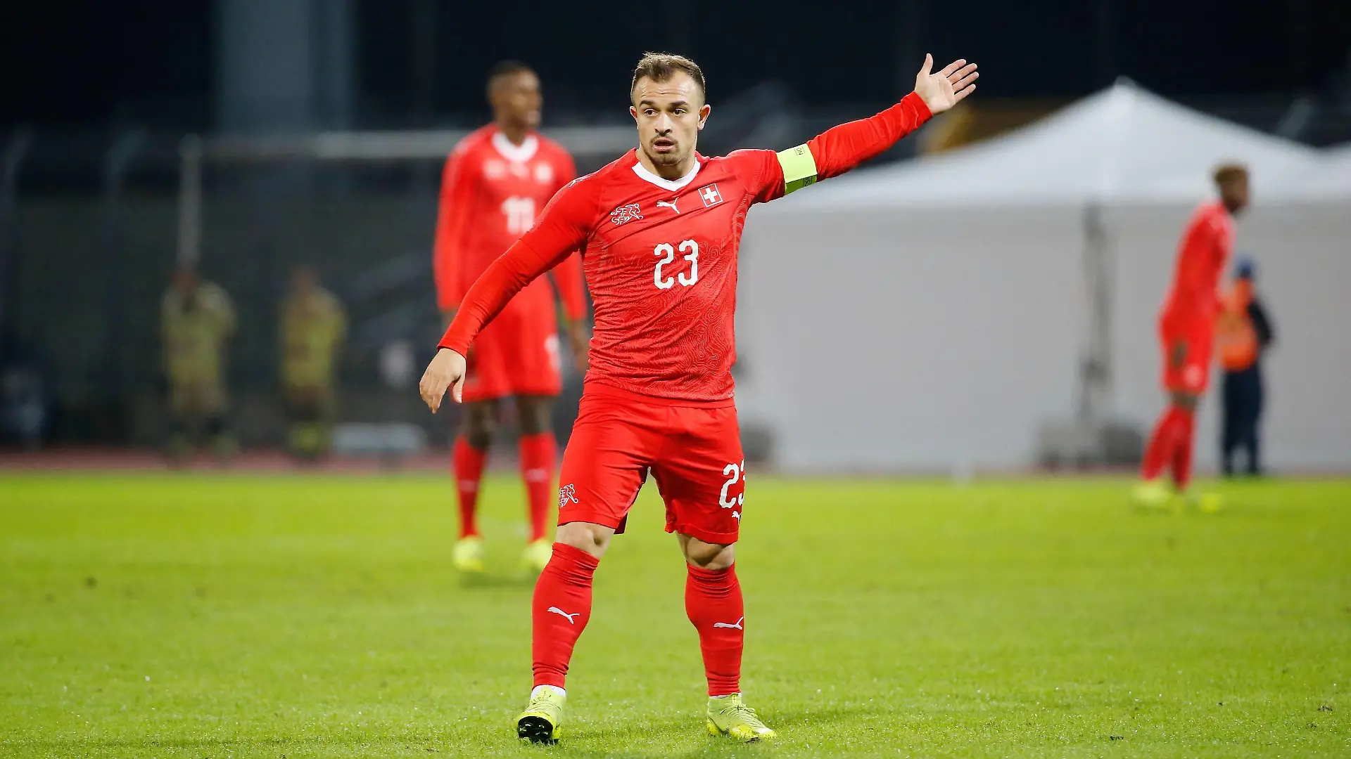 14.11.2018 Stadion Cornaredo Lugano , SCHWEIZ , Saison 2018/2019 Herren Fussball Freundschaftsspiel Schweiz - Katar Xherdan Shaqiri (Schweiz) *** 14 11 2018 Stadium Cornaredo Lugano SWITZERLAND Season 2018 2019 Men Football Friendly match Switzerland Qatar Xherdan Shaqiri Switzerland PUBLICATIONxNOTxINxSUI  