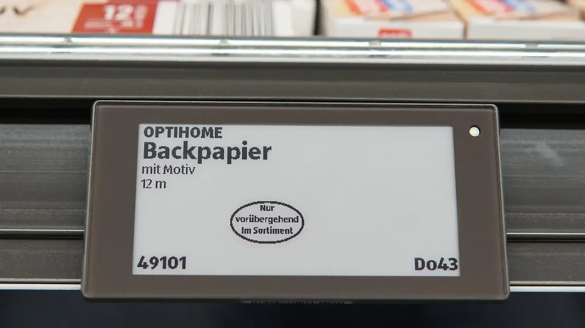 Bei Aldi Süd werden Preise jetzt digital angezeigt.