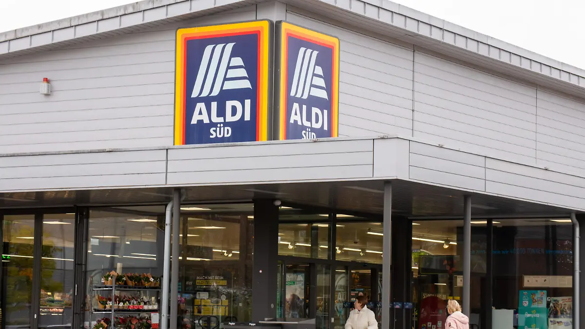 Filiale der Discount-Einzelhandelskette ALDI Süd in Ludwigshafen am Rhein