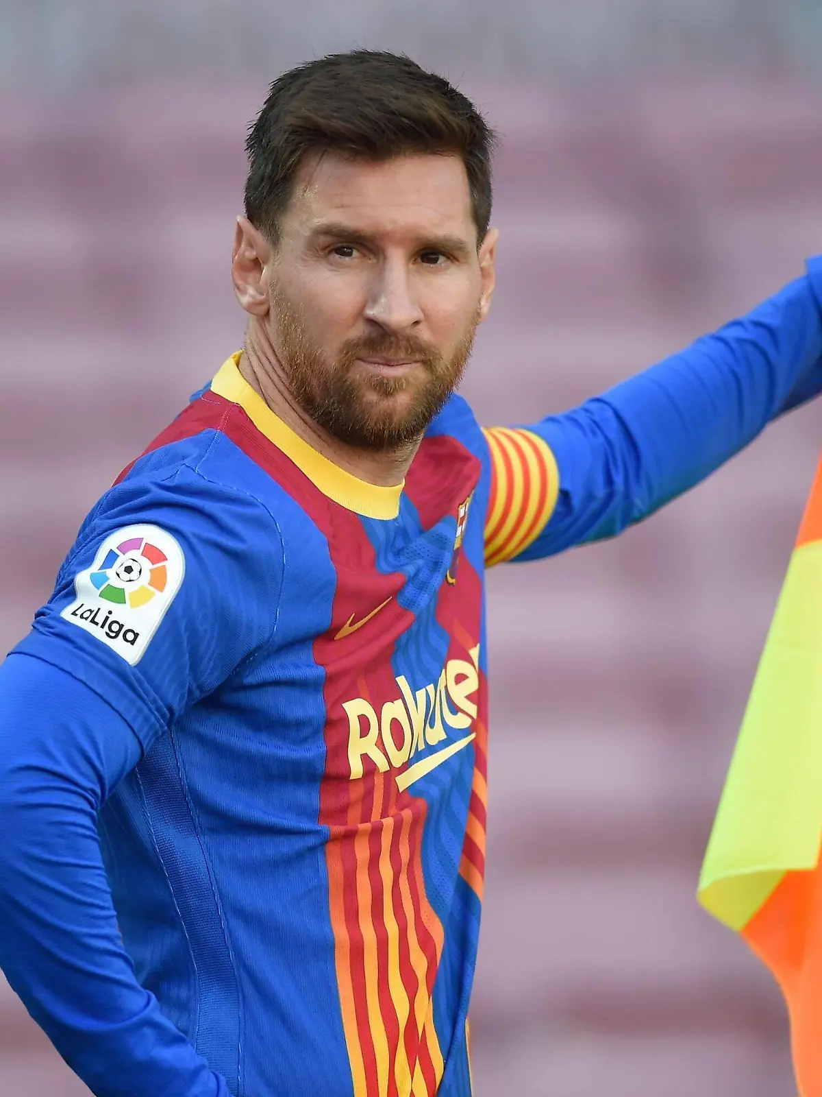  Mandatory Credit: Photo by Bagu Blanco/Pressinphoto/Shutterstock 11894532s Lionel Messi of FC Barcelona, Barca FC Barcelona v Atletico de Madrid, LaLiga Santander, date 35. Football, Camp Nou Stadium, Barcelona, Spain - 8 May 2021 EDITORIAL USE ONLY No use with unauthorised audio, video, data, fixture lists outside the EU, club/league logos or live services. Online in-match use limited to 45 images 15 in extra time. No use to emulate moving images. No use in betting, games or single club/league/player publications/services. FC Barcelona v Atletico de Madrid, LaLiga Santander, date 35. Football, Camp Nou Stadium, Barcelona, Spain - 8 May 2021 EDITORIAL USE ONLY No use with unauthorised audio, video, data, fixture lists outside the EU, club/league logos or live services. Online in-match use limited to 45 images 15 in extra time. No use to emulate moving images. No use in betting, games or PUBLICATIONxINxGERxSUIxAUTXHUNxGRExMLTxCYPxROMxBULxUAExKSAxONLY Copyright: xBaguxBlanco/Pressinphoto/Shutterstockx 11894532s