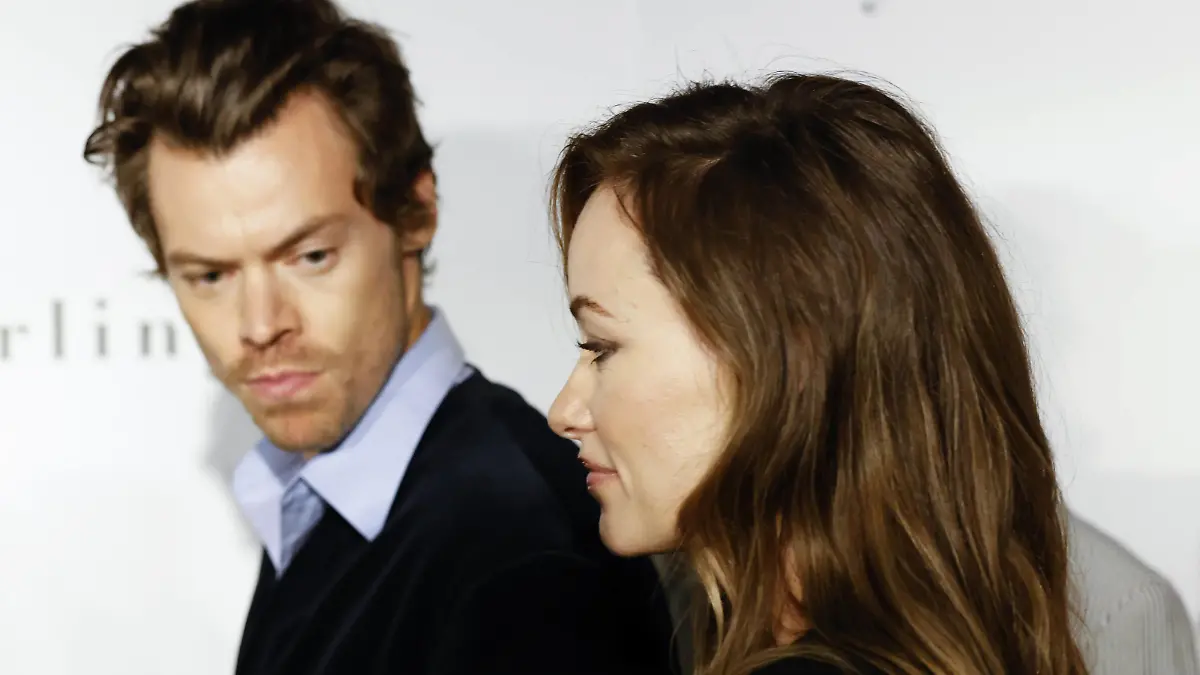 Harry Styles and Olivia Wilde arrive on the red carpet at the "Don't Worry Darling" photo call at AMC Lincoln Square Theater in New York City on Monday, September 19, 2022. Photo by John Angelillo/UPI Photo via Newscom/upiphotostwo882776/UPI/Newscom/SIPA/2209200402