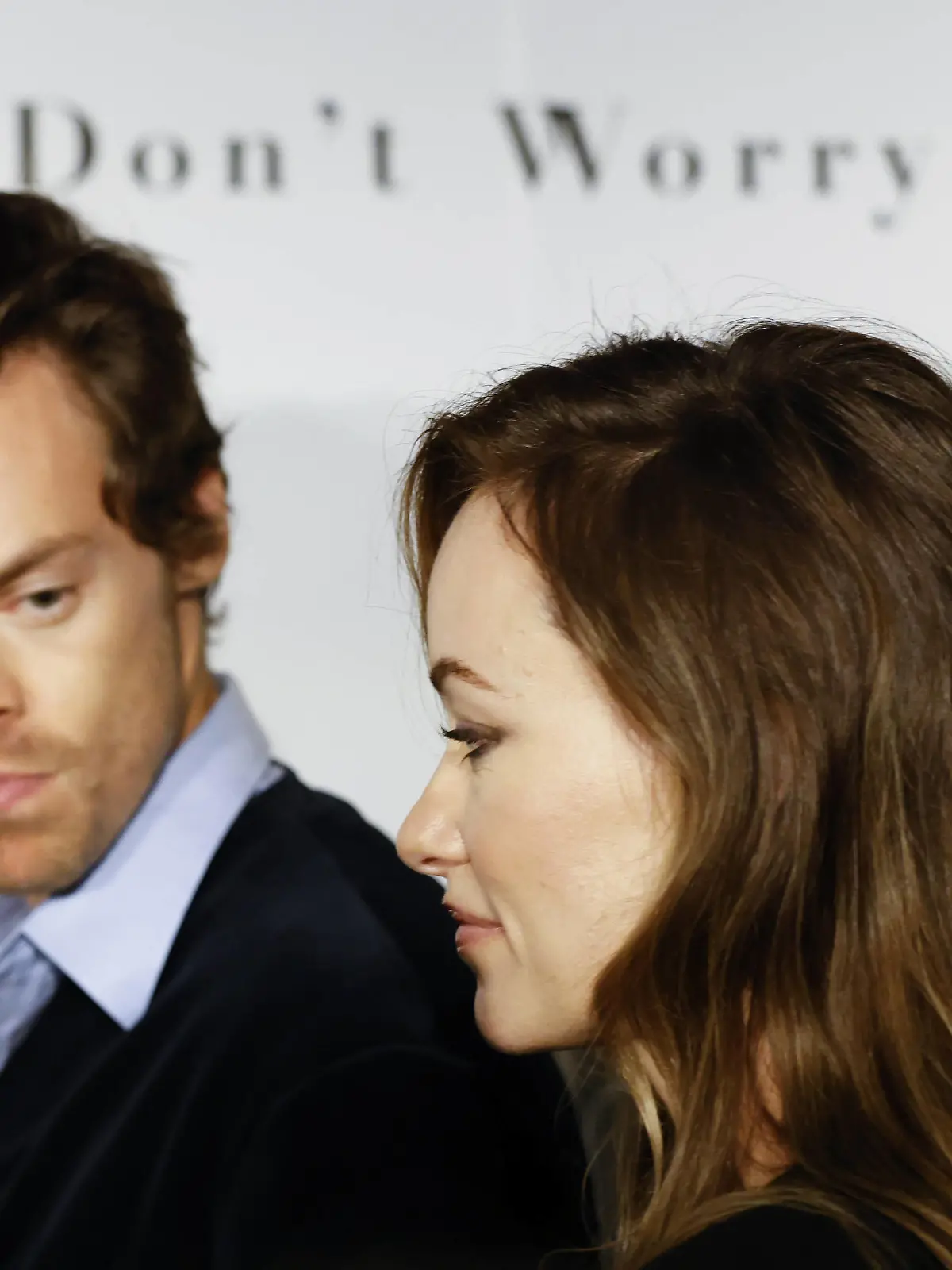 Harry Styles and Olivia Wilde arrive on the red carpet at the "Don't Worry Darling" photo call at AMC Lincoln Square Theater in New York City on Monday, September 19, 2022. Photo by John Angelillo/UPI Photo via Newscom/upiphotostwo882776/UPI/Newscom/SIPA/2209200402